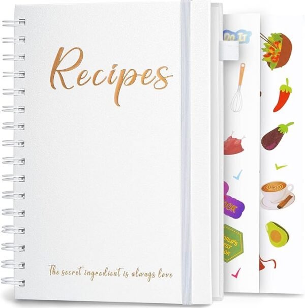 notebook, recipes